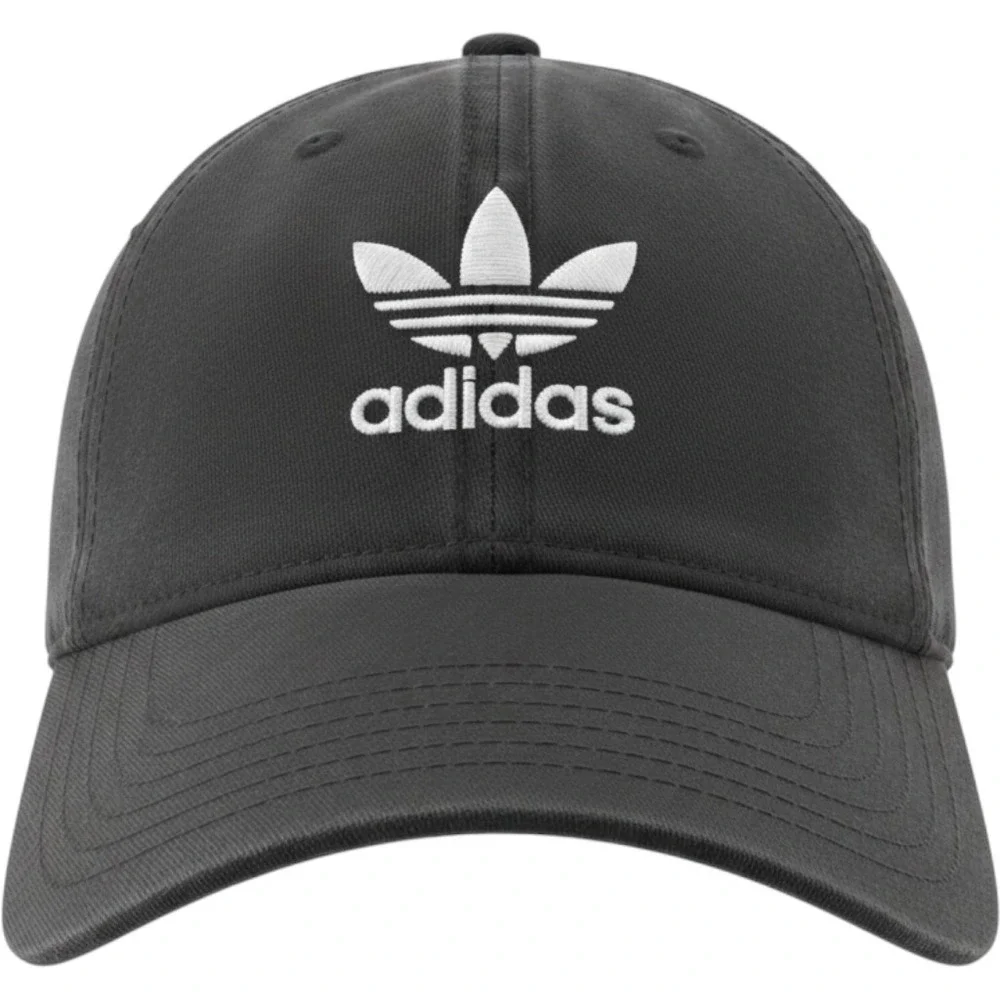 Adidas Originals Hat Men OSFW Black Trefoil Logo Adjustable Strapback Cap